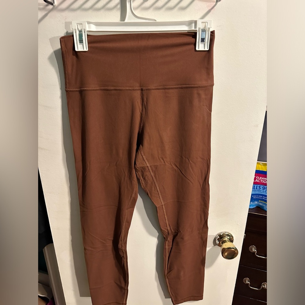 Lululemon align ribbed high rise 25”